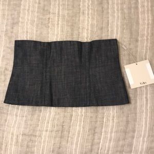 Tibi denim corset, size 4